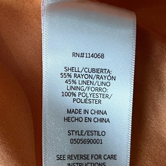 Ashley Park x RTR Linen Blend Blazer jacket orange - M - Picture 13 of 13